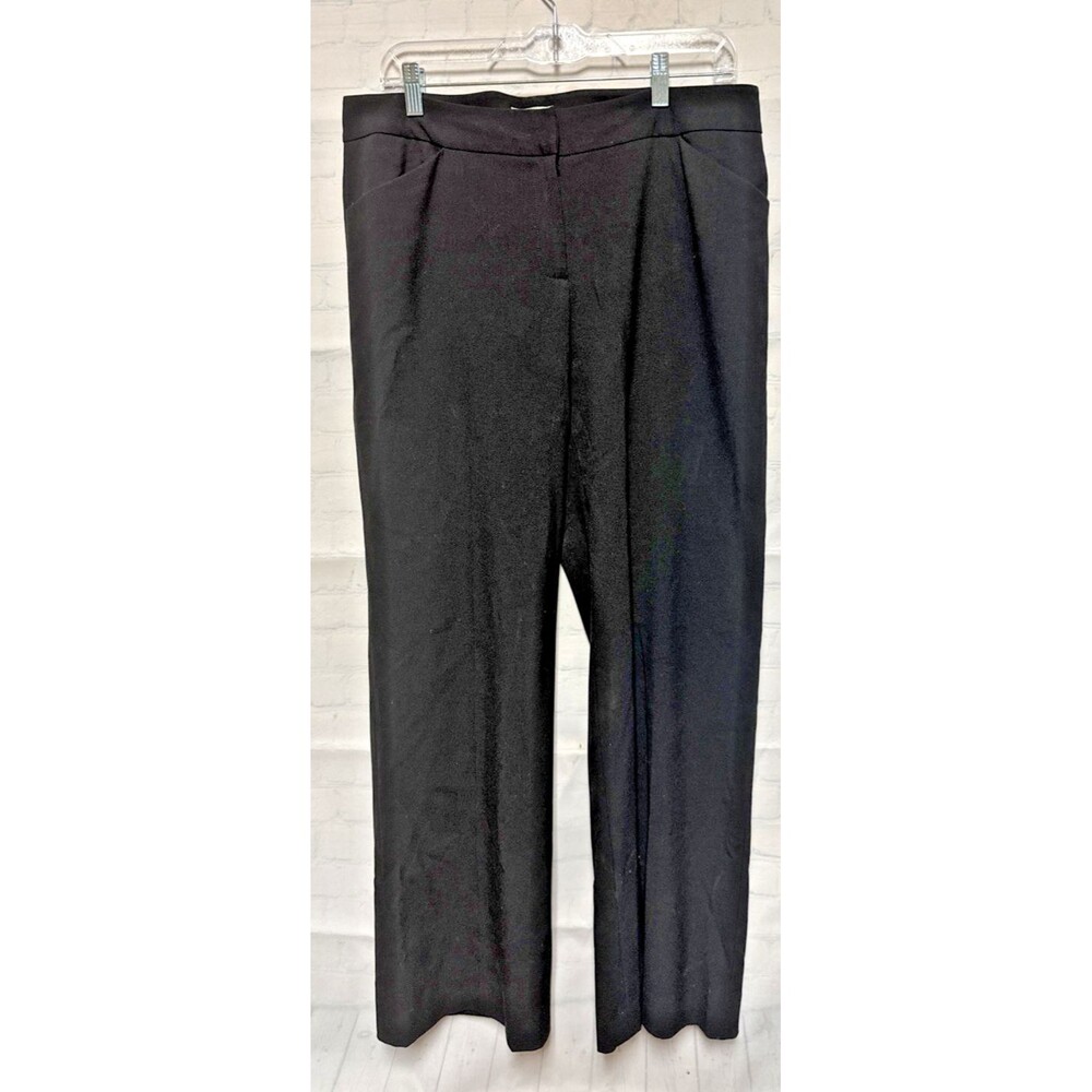 Tahari Arthur S Levine Lined Pants Slacks Trouser Black Career Business Size 10